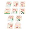 10Pcs Decorations Wood Chips, Christmas Wooden Hanging Ornaments, Unfinished Wood Pieces, Wood Slices Wood Chips Embellishments, Wooden Crafts view 1