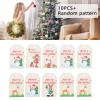 10Pcs Decorations Wood Chips, Christmas Wooden Hanging Ornaments, Unfinished Wood Pieces, Wood Slices Wood Chips Embellishments, Wooden Crafts view 2