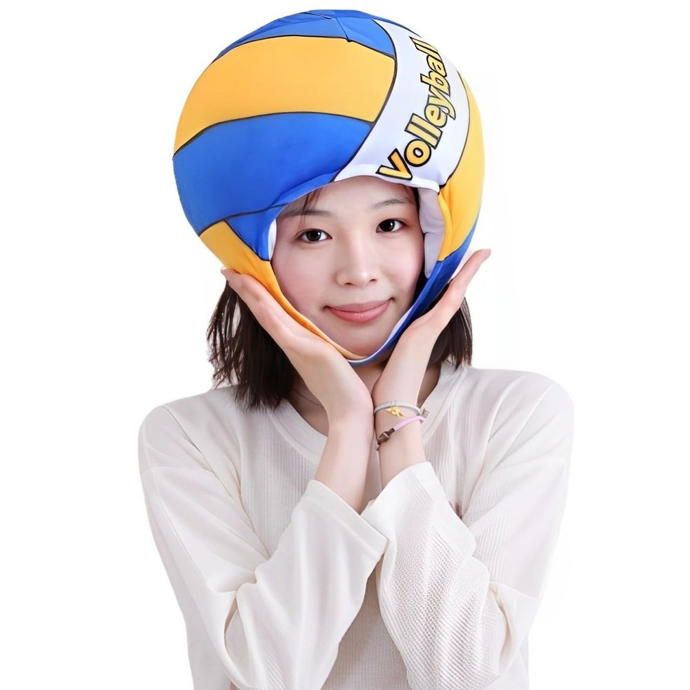 Funny Plush Sport Basketball Hat Cute Volleyball Football Rugby Headgear Novelty Sports Ball Cap for Costume Cosplay Party