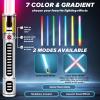 AuntyFey Light Up Saber, 2 Pack Light up Saber for Kids, Extendable Light Up Toy Sword for Kids, Light Up Sword Set, Dual Light Up Sabers for Kids Adults Toddler Boy Girl,Light Savers Party Toy view 2