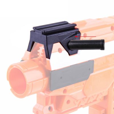 WORKERMOD Decoration Top Front Rail Adapter Picatinny Base Set for Nerf Stryfe Blaster Toy (Black)