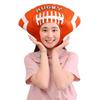 SIQITECHNO Funny Plush Sport Basketball Hat Cute Volleyball Football Rugby Headgear Novelty Sports Ball Cap for Costume Cosplay Party view 1