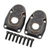 Nurnesy 2pcs RC Portal Covers Brass Portal Drive Housing RC Knuckle for Axial Capra for SCX10 III AR45P Axle 1/10 RC Cars Black view 1