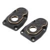 Nurnesy 2pcs RC Portal Covers Brass Portal Drive Housing RC Knuckle for Axial Capra for SCX10 III AR45P Axle 1/10 RC Cars Black view 2