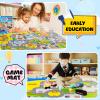Transportation Felt Story Board Set ,40*28in Flannel Board for Wall ,95 Felt Pieces,Preschool Storytelling ,Vehicles,Career Image Dress-Up,Zoo Learning Interactive,for 3 years +,Gift for Toddlers view 4