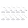 10 Sets Dolls Support Frame Action Figure Stand with Transparent Holder for 6 Inch Modes, for Human Shaped Doll Series (Transparent view 2