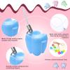 10 Pcs Tooth Saver Necklaces Lost Teeth Storage Box Tooth Necklace for Lost Teeth Organizer Baby Milk Teeth Storage Cases Fairy Save Box for Children Tooth Fairy Bag School Classroom Party Supply view 3
