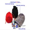 zmgmsmh Drawstring Dice Bag Chess bag small pouch hold chess pieces velvet Fabric Dice Pouch cosplay coin pouch Velvet Jewelry Bag Red/Grey/Black (3, Grey) view 3