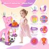 SpringFlower Toddler Basketball Hoop & Soccer Goal Activity Center Toys with Light & Music,Elephant Toddlers Musical Toys Gift, Baby & Toddlers Christmas Birthday Gift for 1 2 3 Year Old Girls & Boys view 3