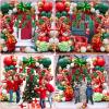Christmas Balloon Garland Arch kit with Merry Christmas Banner and Christmas Red White Green Cane Balloons Candy Balloons Gift Box Balloons Explosion Star Foil Balloons for Xmas Party Decorations view 4