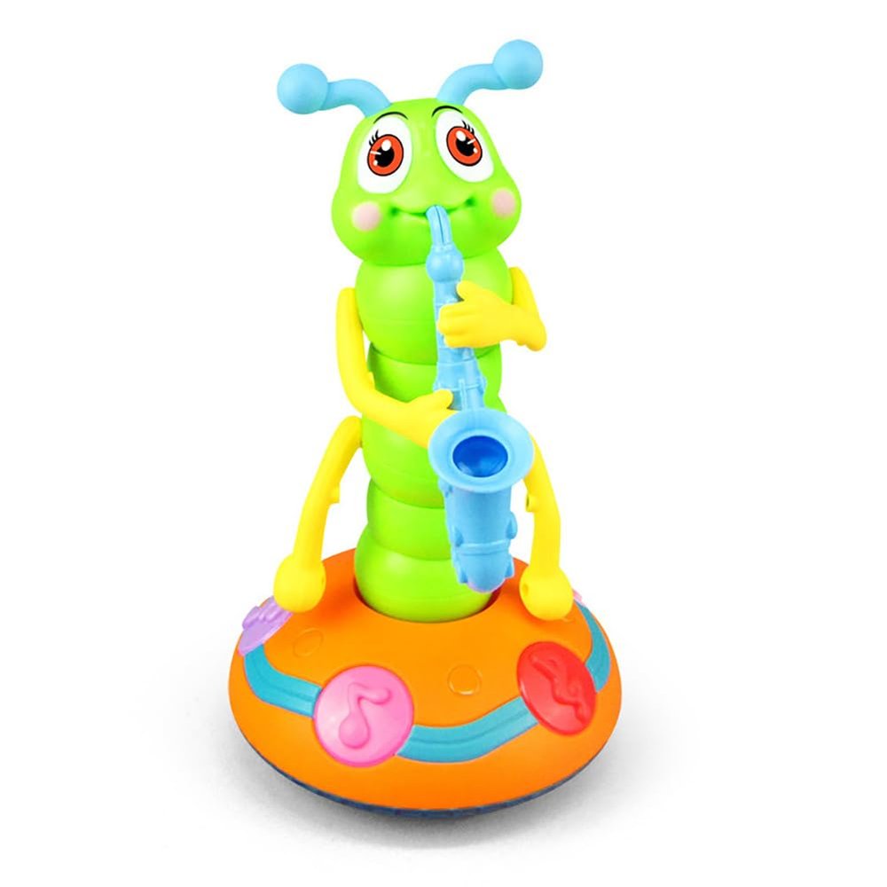 Miracland Dancing Caterpillar Saxophone Musical Toy with Music and Lights for Boys and Girls