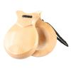 2 Pcs Traditional Flamenco Castanets Spanish Castanets with String Wooden Hand Percussion Music Instrument for Beginner view 3