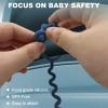 Toy Straps for Baby, Silicone Toy Straps for Stroller, Toy Safety Straps for Toy, Sippy Cup Straps, Adjustable Toy Holder for Stroller, High Chair - BPA Free (A-multi-5pk) view 4