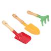 Child Gardening Tool Set 3 Piece Childrens Garden Tools with Wooden Handle Trowel Rake Shovel Mini Plants Transplanting Miniature Planting Indoor for Flower view 1