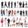 30PCS Painted Miniatures 1/64 Scale Tiny People Resin Diorama Figures Action Figure Scene Props Figure Dolls Unpainted Model for Cars Vehicles view 1