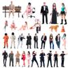 30PCS Painted Miniatures 1/64 Scale Tiny People Resin Diorama Figures Action Figure Scene Props Figure Dolls Unpainted Model for Cars Vehicles view 2
