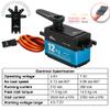 Wishiot TD-9412 12KG Low Profile Servo Full Metal High Torque RC Digital Servo 180 IP67 Waterproof Servo High Speed for 1/10 RC Car view 4