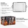 STAYTOP Pumpkin and Bulldog Large Storage Basket 2PCS,Collapsible Toy Storage Bin Laundry Basket with Handle,Used for Home Closets, Offices, Bedrooms view 2