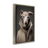 Stupell Industries Chic Fashion Greyhound Framed Floater Canvas Wall Art Design by Roozbeh Bahramali view 3