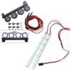 24 LEDs Chassis Light Aluminum RC LED Strip 6V & RC 4Led LED Light Bar Headlight Metal Roof Lamp