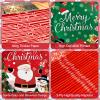 100 Pcs Merry Christmas Plates and Napkins Sets - Cute Winter Christmas Round Tableware, Disposable Chrismas Paper Plates and Napkins Forks for Xmas Party Supplies Favors Table Decor, Serves 25 view 4