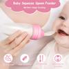 WAJIAYON Baby Food Feeder 4 Pack Silicone Baby Food Dispensing Spoon-3 oz Squeeze Feeding Spoons with Suction Cup for Boys Girl Kids Toddlers - Self Feeding Bottle Spoon-Peach Pink view 3