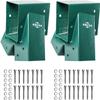 ABUSA Heavy Duty Swing Sets Brackets Including 2 Green A-Frame Swing Set Brackets 2 Green Swing Seats and 4 Greenn Swing Hangers for Playground Equipment Mounting Parts Hardware Included (G007) view 2