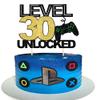 1 Pack 30th Birthday Video Game Cupcake Toppers Gaming Level Unlocked Game On Controllers Cupcake Picks Game Theme Baby Shower Kids Boys Girls 30th Birthday Anniversary Party Cupcake Decorations view 1