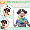 31 Pcs Make You Own Pirates Wooden Swords Set Including 20 Pcs DIY Wood Swords Bulk 3 Pcs Ribbon with 8 Pcs Painting Props for Kids Adults Halloween Art Activity Cosplay Supplies Birthday Gifts view 4