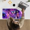24" x 14" Zoned TCG/MTG Commander Playmat, Purple Paving Dream Net view 2