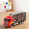 NIPLOOOW Toddler Boys Toys for 3-5 Years Old, Fire Truck Vehicle Set with Play Mat and Die-Cast Toy Car, Transport Carrier Truck for Kids 3-5, Birthday Gifts Toys for 3-8+ Year Old Boys view 3