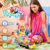 Gofimyee Light Up Train Toy for Toddlers: Transparent Gear Car Toy for Kids with Cool Light and Music Educational Crawling Toys for Baby Boys and Girls view 2