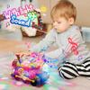 Gofimyee Light Up Train Toy for Toddlers: Transparent Gear Car Toy for Kids with Cool Light and Music Educational Crawling Toys for Baby Boys and Girls view 4