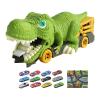 Garende Dinosaur Swallowing Truck for Kids Dinosaur Car Vehicles Playset Dinosaur Devourer Truck for Children Gift Toys Preschool, 12 Small Cars view 1