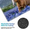 24" x 14" Zoned TCG Playmat, Non Slip Rubber MTG Game Mat, Lavender Horse view 4