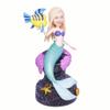 WobblePals Personalized Bobblehead Custom Sculpture for Girl Baby from Photos Mermaid Figurine with Fish Accessory Multicolor view 3