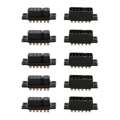 5Pairs Fixed Wing Aircraft Model JY6P JY12P 6 Pin/12 Pin Quick Release Male Female Plug Brushless Motor Servo RC UAV Connector(5pairs JY12P)
