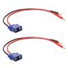 2PCS Male QS8-S Plug to 4.0mm Bullet Banana Connector 12AWG Silicone Wire Charge Cable Adapter for DIY RC Parallel Charger(2pcs Blue Male) view 1