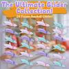 Forest & Twelfth 7" Foam Axolotl Glider, 24 Pcs Toy Glider Airplanes for Kids, Durable & Lightweight Hand Throwing Flying Plane, Flying Axolotl Party Favors, Outdoor Toys, Pinata Stuffers for Kids view 2