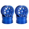 4PCS Aluminum Wheel Rim Tire Hub 42x25mm Hex 12mm RC Upgraded Parts for Tamiya M03 M04 M05 M06 M07 M08 MB-01 XM-01 MF01-X RC Car, Type C-Blue view 1