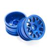 4PCS Aluminum Wheel Rim Tire Hub 42x25mm Hex 12mm RC Upgraded Parts for Tamiya M03 M04 M05 M06 M07 M08 MB-01 XM-01 MF01-X RC Car, Type C-Blue view 2