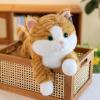 19 inch 3 lbs Cat Weighted Stuffed Animals, Realistic Weighted Cat Stuffed Animal, Sensory Comfort Plush Throw Pillow, Soft Kawaii Kitty Plush Toy Gift for Adults Kids Youth view 3