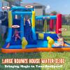 Whubefy 15x9.95Ft Bounce House Water Slide Park for Kids 3-6, Inflatable Water Slide Bouncy House with Slide,Big Pool,Bouncer Area,Blower, Blow Up Water Slides Jump Castle for Big Kids 8-12 Backyard view 4