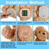 GOBRILLFUN Interactive Singing Plush Toy - Dog Stuffed Animals Record & Repeats What You Say, 8 Songs, Head & Ear Movements, Birthday for Toddlers Age 3 4 5 6 (10.2' Goldendoodle Toy) view 4