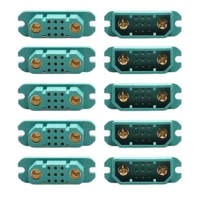 5Pairs VTOL 9+2 Connector Servo Signal Wire Adapter Male Female Quick Plug with Power Supply for RC Drone Fixed-Wing Aircraft