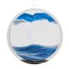 ADFLTFC Moving Sand Art Pictures, LED Sand Art Lamp Deep Sea Sandscape Painting Round Glass Flowing Sand Painting Night Light Decoration for Desktop Home Office(Gray) view 2