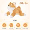 19Inch 3 Pounds Dog Weighted Stuffed Animals, Cute Realistic Puppy Stuffed Animal, Sensory Comfort Plush Throw Pillow Toy, Dog Plush Gift for Adults Kids Youth view 3