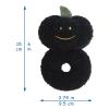 Doindute Baby Pumpkin Soft Rattle Toy, Plush Pumpkin Infant Shaker Rattle Easy-Grasp Stuffed Animal Toy, Gifts for Newborns Babies Toddlers Boys Girls, Black, 6 Inches view 2