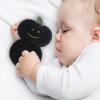 Doindute Baby Pumpkin Soft Rattle Toy, Plush Pumpkin Infant Shaker Rattle Easy-Grasp Stuffed Animal Toy, Gifts for Newborns Babies Toddlers Boys Girls, Black, 6 Inches view 4