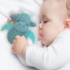 Doindute Baby Dragon Soft Rattle Toy, Plush Dinosaur Infant Shaker Rattle Easy-Grasp Stuffed Animal Toy, Gifts for Newborns Babies Toddlers Boys Girls, Cyan, 6 Inches view 4